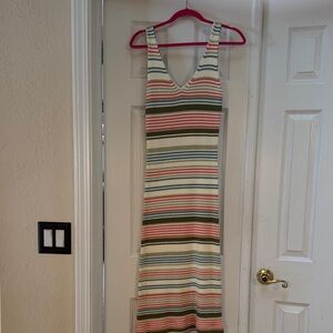 Vici Multicolor Striped Maxi Dress